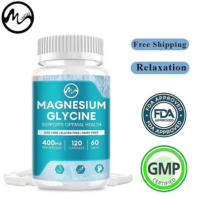 Magnesium Glycinate with Vitamin D3 B2 Body Health Care Bone Muscle Healthy Sleep Quality Max High Absorption For AdultsTIB TIB . 60 capsules on Productcaster.