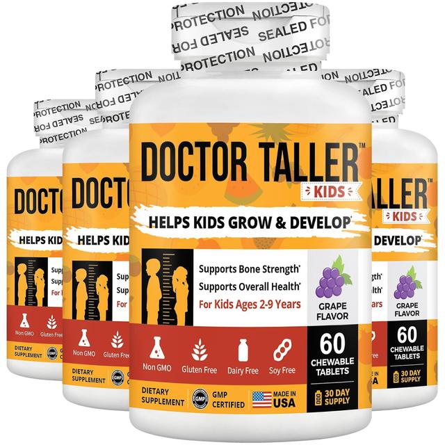 NuBest Doctor Taller Kids, Height Growth Multivitamins For Ages 2-9, Grape Flavor, 60 Vegan Chewable Tablets on Productcaster.