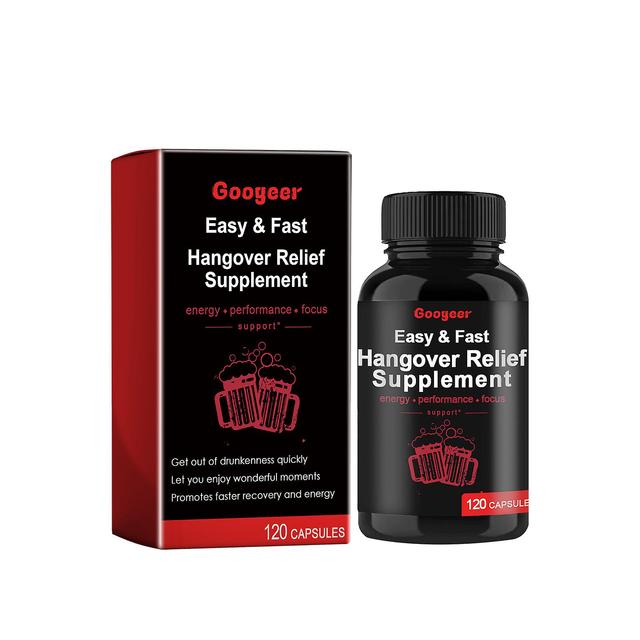 Zgwelt Easy & Fast Hangover Relief Supplement,Hangover Relief Supplement Body Treatment for Morning Recovery and Liver Support 1 pack-120pcs on Productcaster.