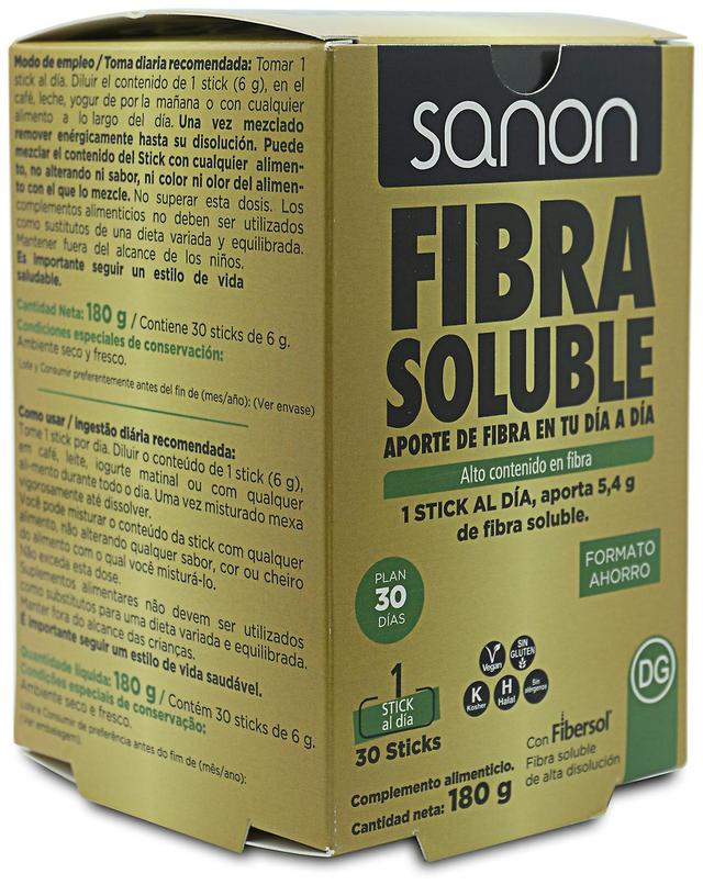 Sanon Soluble fiber 30 sticks on Productcaster.