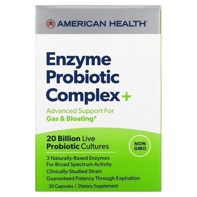 American Health, Enzyme Probiotic Complex+, 30 Capsules on Productcaster.