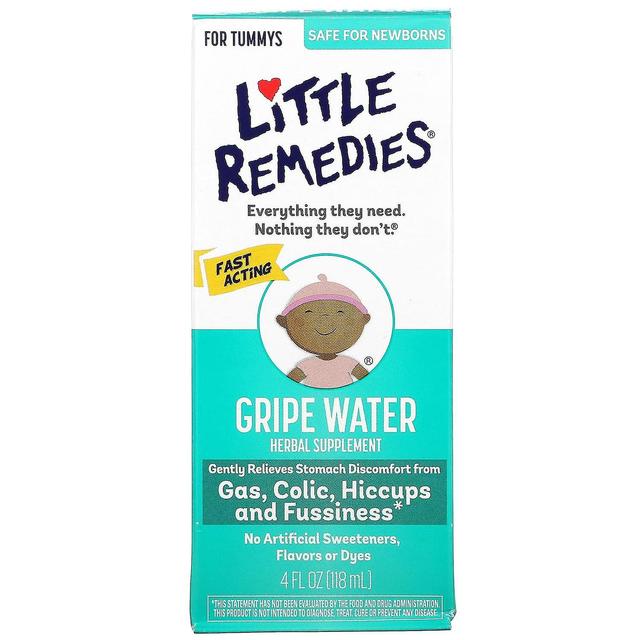 Little Remedies, Gripe Water, For Tummys, 4 fl oz (118 ml) on Productcaster.