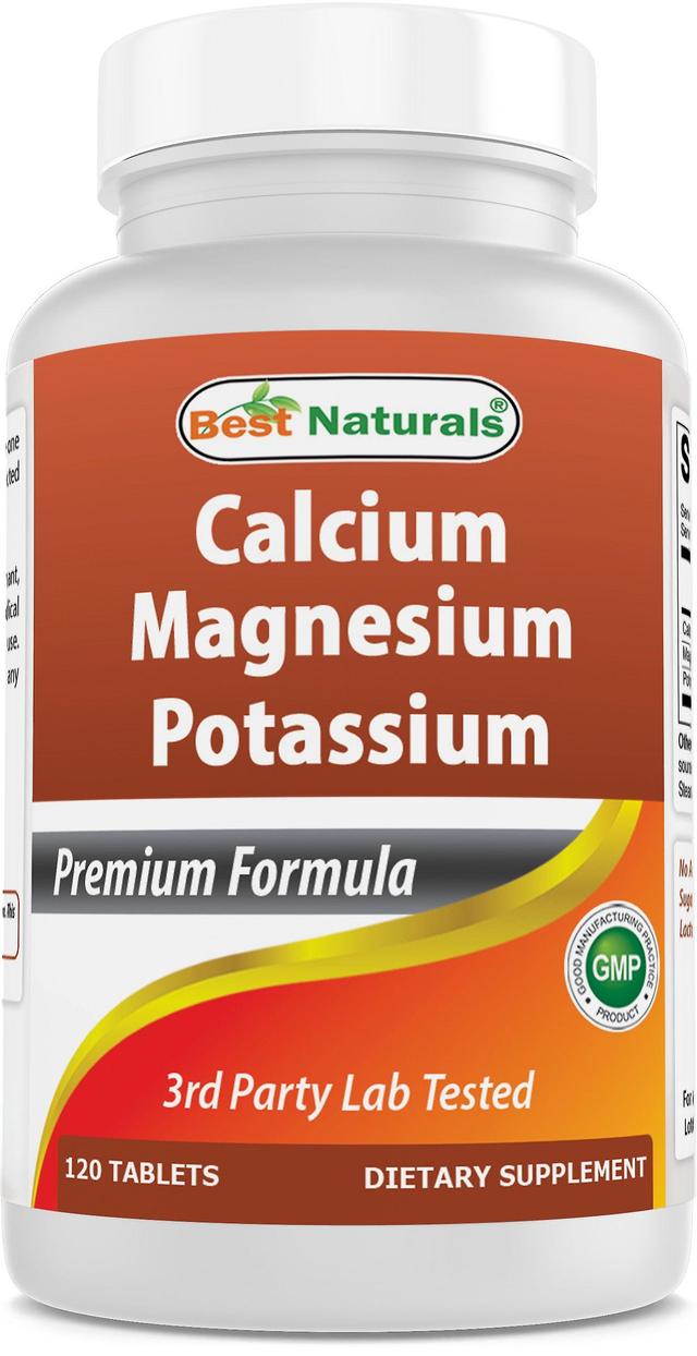 Best naturals calcium magnesium potassium - 120 tablets - non-gmo & gluten free on Productcaster.