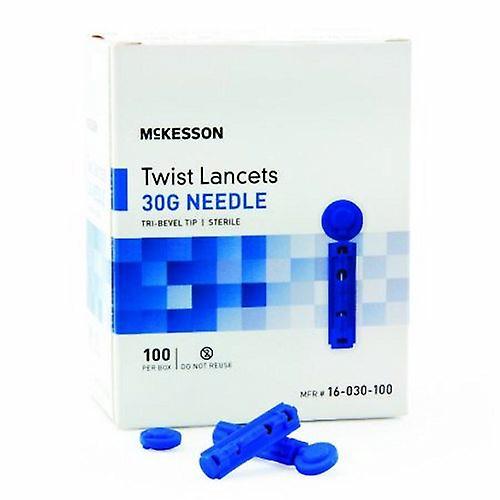 McKesson Twist Top Lancet Needle 1.8 mm Depth 30 Gauge, Count of 1 (Pack of 1) on Productcaster.