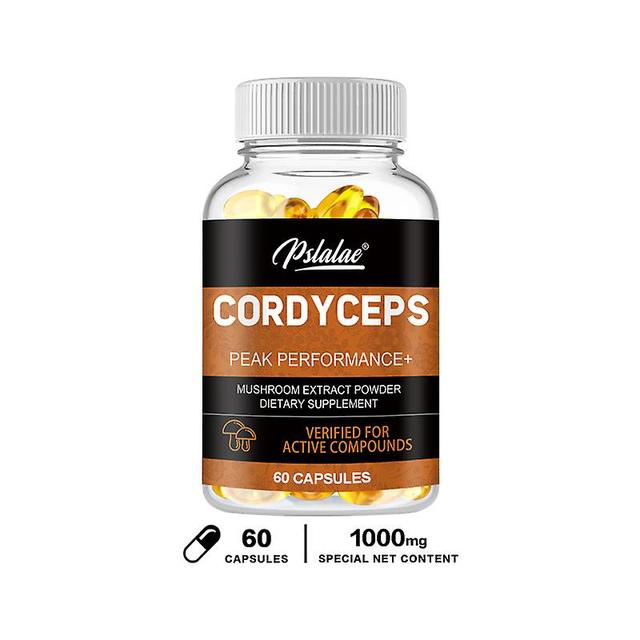 Vorallme Cordyceps Capsules - High Performance Mushroom Extract With Organic Military Energy And Immune Support Supplement, Non-gmo 60 Capsules on Productcaster.