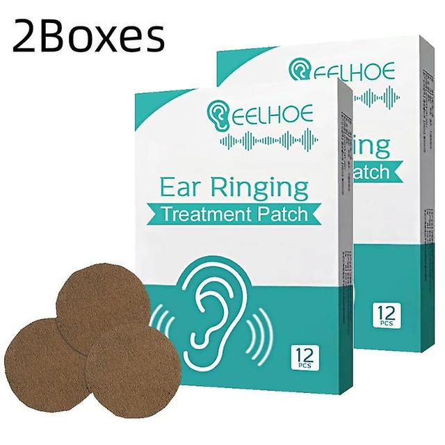 2x Tinnitus Treatment Patch For Ear Pain Protect Hearing Loss Sticker Natural Herbal Extract Chinese Medical Plast on Productcaster.