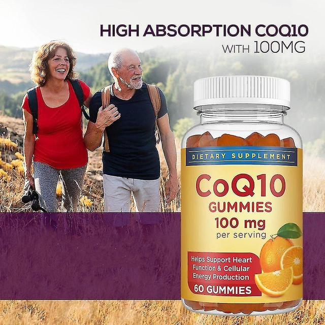 Vitamin 100 Vitamin Coenzyme 10 Gummies Heart Coenzyme Q10 Natural Antioxidant Dietary Supplement 1 pcs on Productcaster.