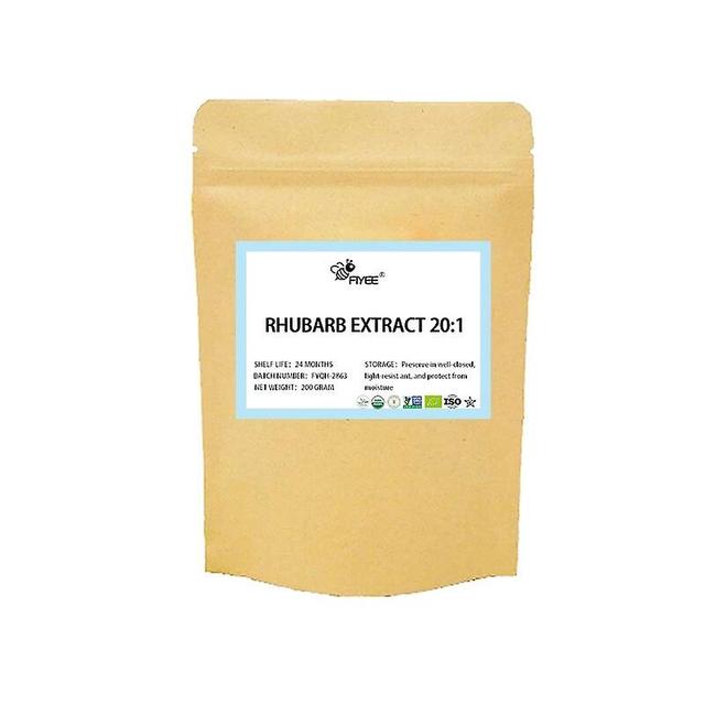 Huamade organic Rhubarb Extract natural Rhubarb Root Extract 201 Emodin 500g(17.65oz) on Productcaster.