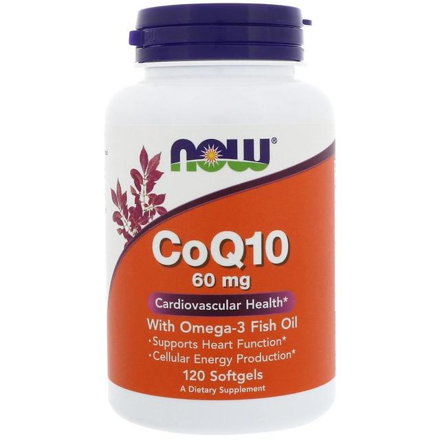 Now Foods, CoQ10 with Omega-3 Fish Oil, 60 mg, 120 Softgels on Productcaster.