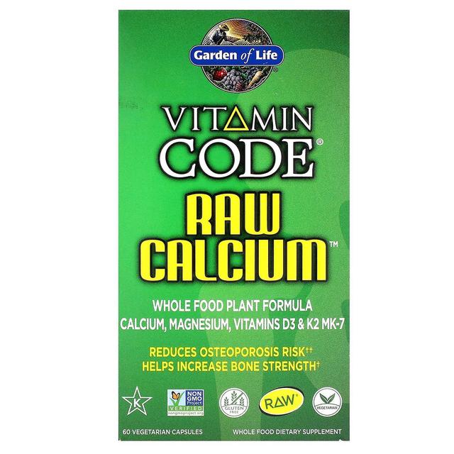 Garden of Life, Vitamin Code, RAW Calcium, 60 Vegetarian Capsules on Productcaster.