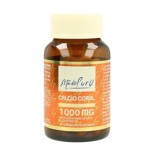 Estado Puro Coral Calcium 1000mg 60 vegetable capsules of 695mg on Productcaster.