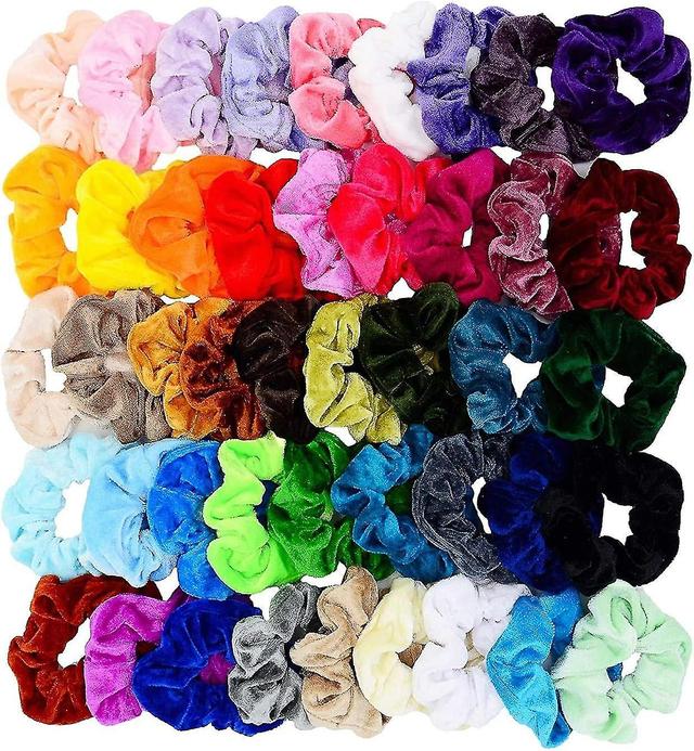 Lot De 45 Chouchous En Velours Lastique Bandes Ties Cordes Accessoires Cheveux Pour Femme Ou Filles on Productcaster.