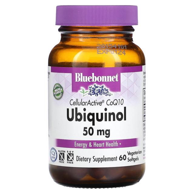 Bluebonnet Nutrition, CellularActive CoQ10, Ubiquinol, 50 mg, 60 Vegetarian Softgels on Productcaster.