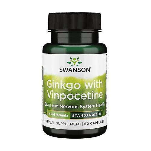 Swanson Superior Herbs Ginkgo with Vinpocetine 60 capsules on Productcaster.