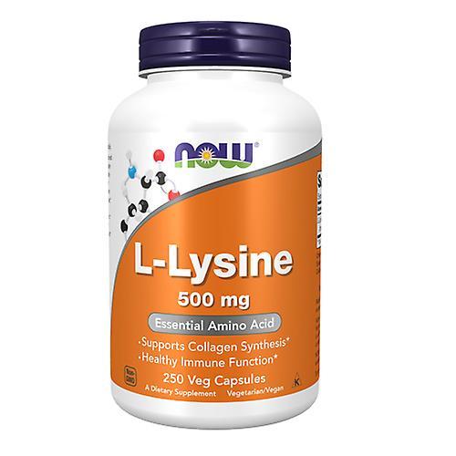 NOW Foods Jetzt Lebensmittel L-Lysin, 500 mg, 250 Kapseln (Packung mit 4) on Productcaster.