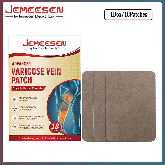 Jemeesen-patchs For Advanced Varicose Veins, Paste Based On Plants, Elimination Of Varicose Veins, Vasculitis And Phlebitis, Spider, 18 Pieces, 54 ... on Productcaster.