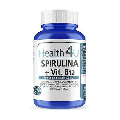 Health 4U Spirulina + Vitamin B12 100 tablets of 400mg on Productcaster.