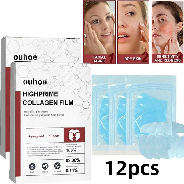 12pcs Melting Collagens Film High Prime Soluble Lifting Skincare Film With Hydrolyzed Collagens Prevent Fine Lines Skin Protection on Productcaster.