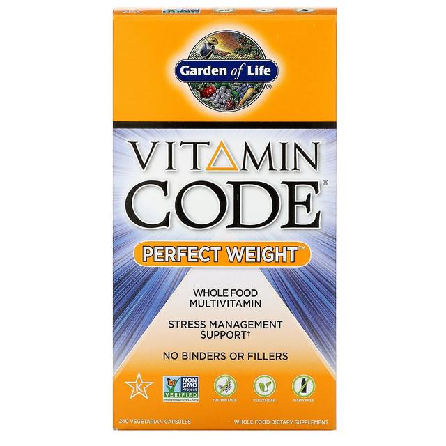 Garden of Life Jardin de vie, Code vitaminique, Poids parfait, 240 capsules végétariennes on Productcaster.