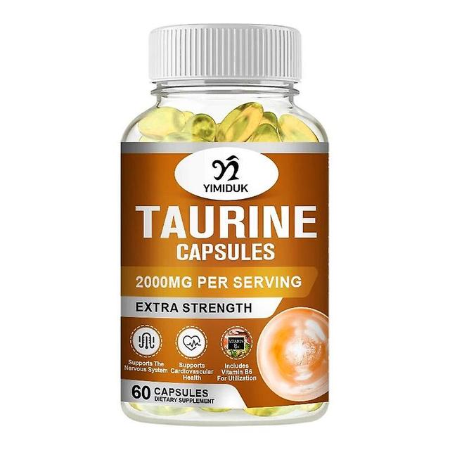 Vorallme Taurine Capsules 1000 mg Antioxidant Amino Acid Brain Health & Function Nervous System Health 1 Bottles 120pcs on Productcaster.