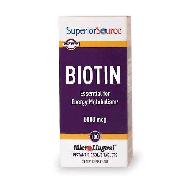 Superior Source Sorgente superiore biotina 5000 Mcg 100 Ct on Productcaster.