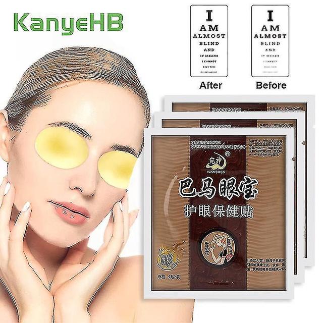 christina show 6pcs/3bags 100% Natural Herbal Eyesight Patch Wormwood Vision Sticker Relieve Dry Eye Fatigue Myopia on Productcaster.