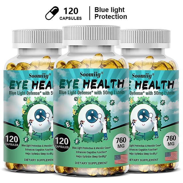 Visgaler Eye Protection Vitamins - Lutein + Zeaxanthin, Relieve Eye Fatigue, Dry Eyes And Vision Health, Prevent Myopia 120 count-3 bottle on Productcaster.