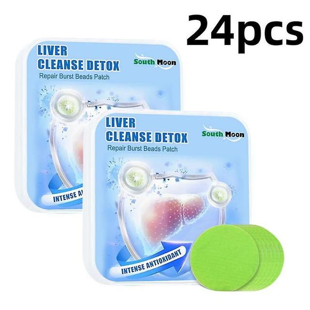 Liver Detox Patch Cleanse Liver Lung Repair Prevent Fatty Liver Disease Dry Eyes Fatigue Relief Soothing Liver Health Plaster 24pcs on Productcaster.