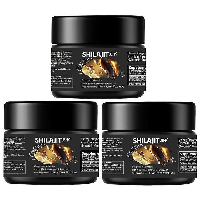 1-3ks Nová Shilajit Pure organická himalájska živica Flowzuk 100% čistá fulvová kyselina a minerály 3PCS on Productcaster.