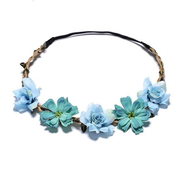 Wfuo Couronnes De Fleurs Bandeau, Florale Bandeaux Femme Guirlande De Fleur Bohme Headbands Floral Serre-ttes Ruban Lastique Pour Filles Fte Mariag... on Productcaster.