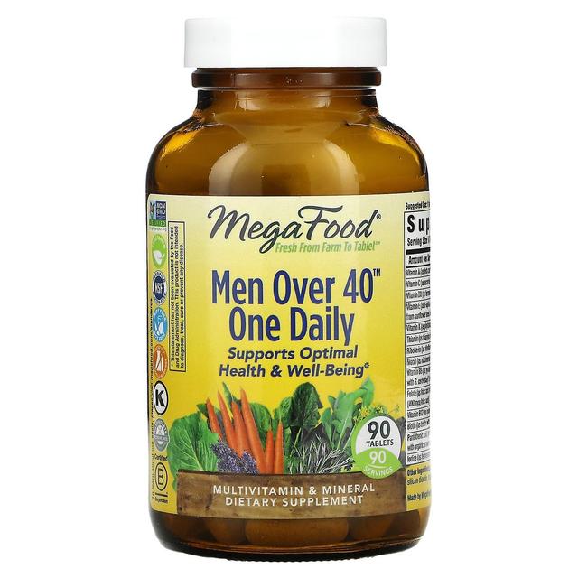 MegaFood, Men Over 40 One Daily, 90 Tablets on Productcaster.