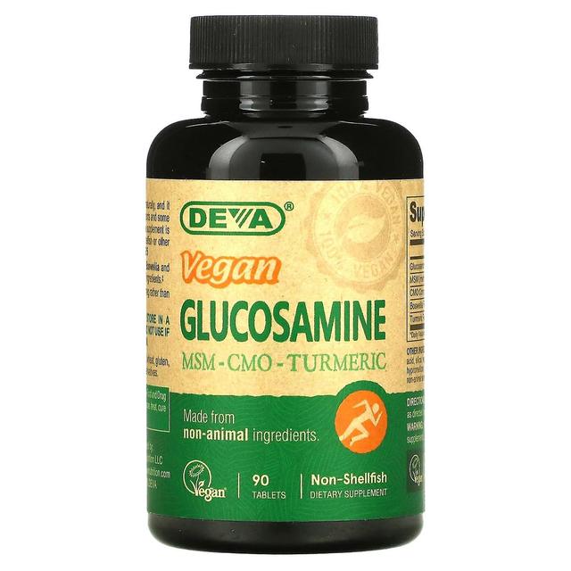 Deva, Vegan Glucosamine MSM - CMO - Turmeric, 90 Tablets on Productcaster.