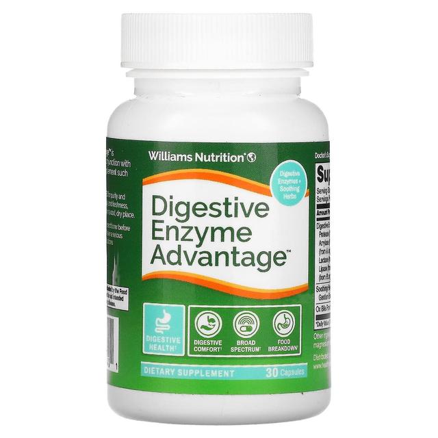 Williams Nutrition, Digestive Enzyme Advantage, 30 Capsules on Productcaster.