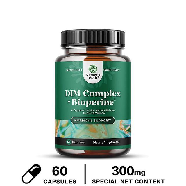 Vorallme Dim Supplement With Bioperine And Broccoli Extract Natural Hormone Balance Support For Estrogen Blocker Menopause Relief Stop 60 capsules on Productcaster.