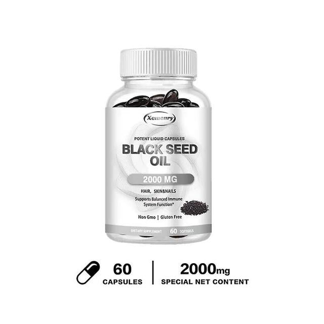 Venalisa Olejové kapsuly z čiernych semien 2000 mg - za studena lisovaná vegánska čierna rasca, 100% vegánska 60 Capsules on Productcaster.