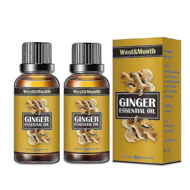 2pcs 30ml Huile de gingembre de désintoxication lymphatique, huile de gingembre de drainage du ventre, huile de gingembre de drainage lymphatique, ... on Productcaster.