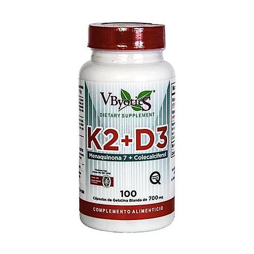 Vbyotics Vitamin K2+D3 100 softgels of 700mg on Productcaster.