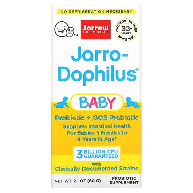 Jarrow Formulas, Jarro-Dophilus Baby, Probiotic + GOS Prebiotic, 3 Months - 4 Years, 3 Billion CFU, on Productcaster.