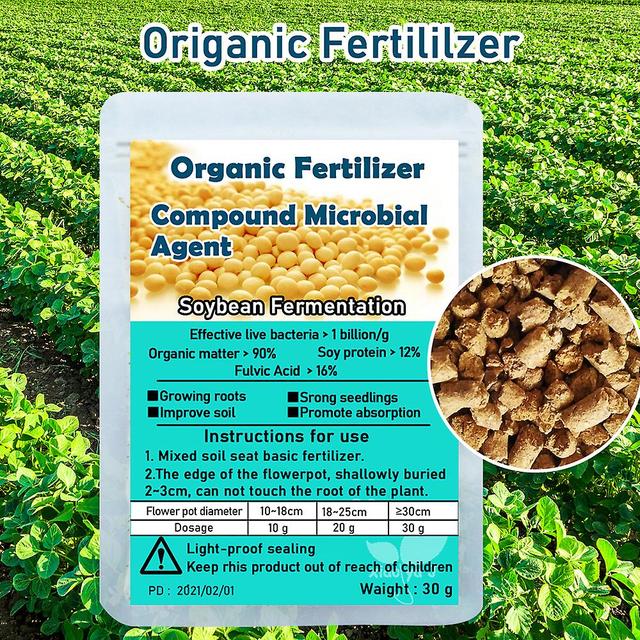 Huamade 30 g Origanische Düngerverbindung mikrobieller Wirkstoff Sojabohnen-Probiotika fermentierte sichere Pflanzennahrung für Gartenbonsai on Productcaster.