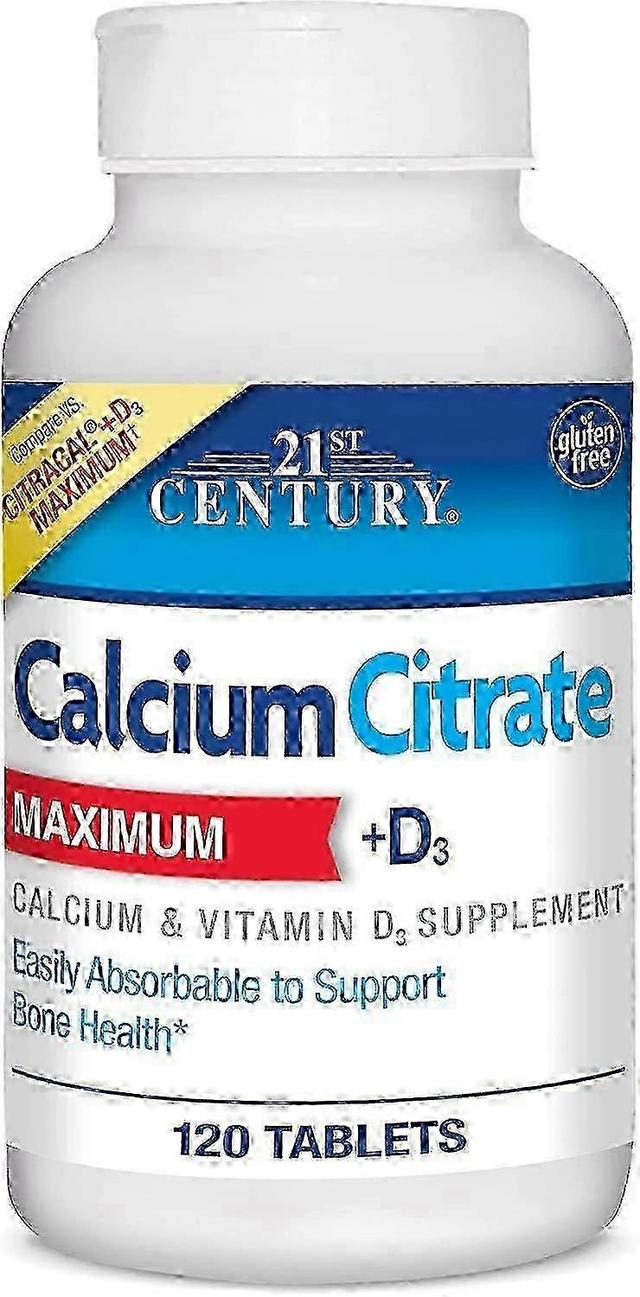 21St century calcium citrate maximum + d3, tablets, 120 ea on Productcaster.