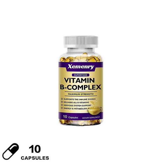 Vorallme Vitamin B Capsule (b12,b1,b2,b3,b5,b6,b7,b9,folic Acid),reduce Stress & Supports Better Moods,assists Nervous System Health 10 capsules on Productcaster.