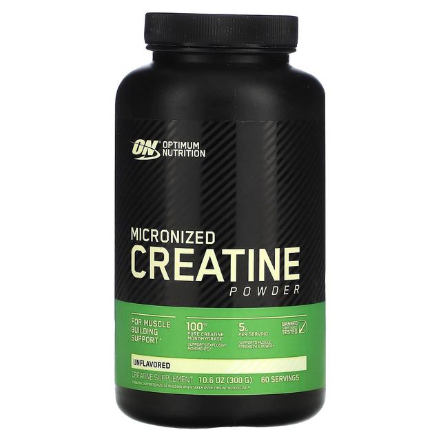 Optimum Nutrition Optimale voeding, gemicroniseerd creatinepoeder, niet-gearomatiseerd, 10,6 oz (300 g) on Productcaster.