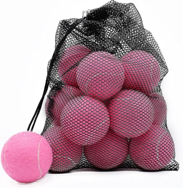 Lot de 12 balles de Tennis d'entranement avances pour Chien avec Sac en Maille pour Un Transport Facile, idal pour Les dbutants on Productcaster.