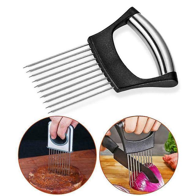 Food Ice Assistant Onion Holder Cutting Aid Strips Tool Pine Needle on Productcaster.