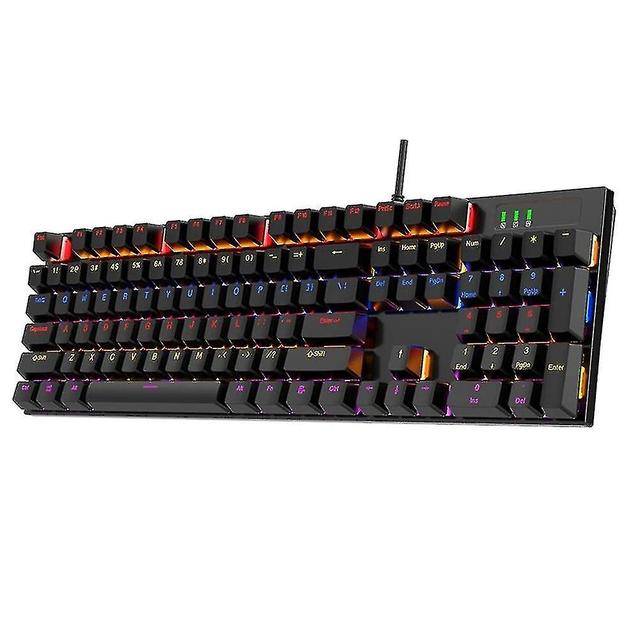 Skbcv 104-klawiszowa klawiatura mechaniczna RGB Przenośna lekka klawiatura do laptopów on Productcaster.