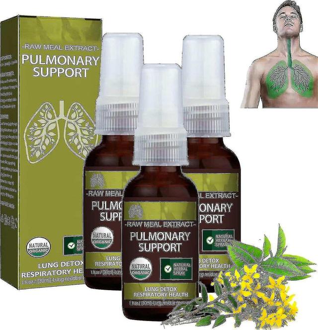 Breathdetox Herbal Lung Cleansing Spray, Suplemento de saúde pulmonar, limpa os pulmões de resíduos e muco, Pr 3pcs on Productcaster.