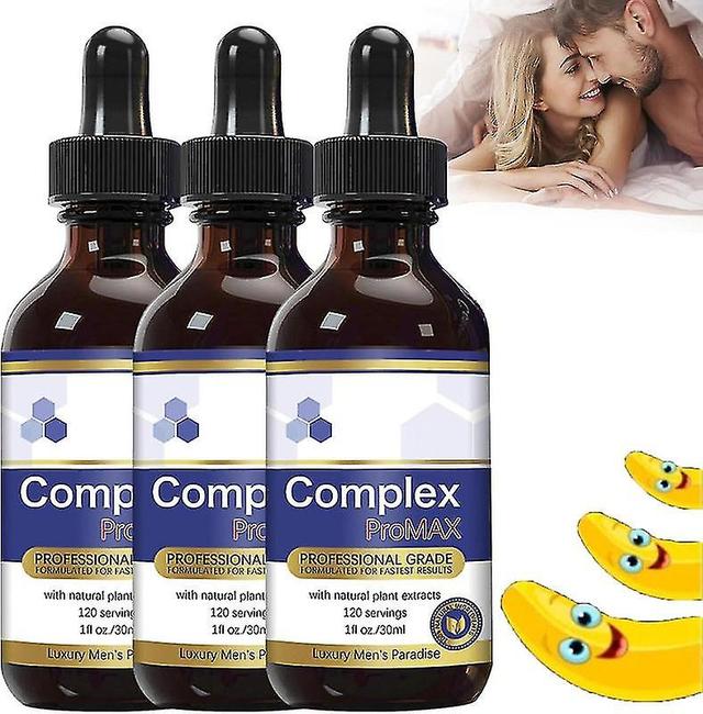 Complex Pro Max Drops for Men, Men's Paradise Potent Drops MAX, Secret Drop for Men, Secret Happy Drop For Men 3pcs on Productcaster.