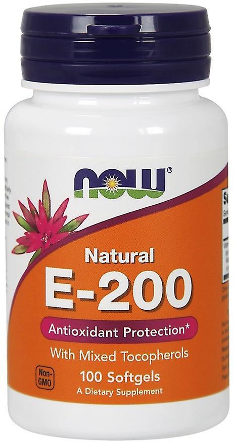 Now Foods Vitamin E-200 IU Mixed Tocopherols 100 Softgels on Productcaster.