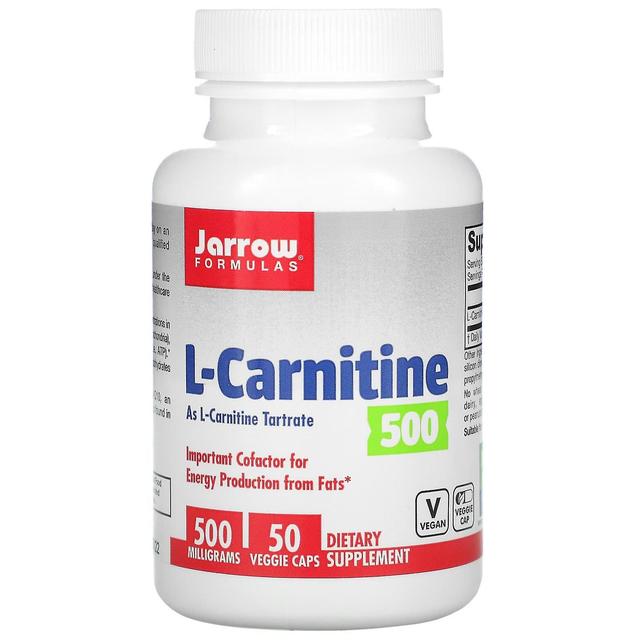 Jarrow Formulas Formule Jarrow, L-Carnitine 500, 500 mg, 50 Tappi Vegetariani on Productcaster.