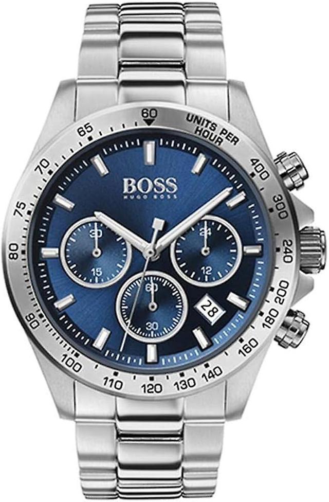 Hugo Boss Męski zegarek BOSS 1513755 kolorze srebrnym i niebieskim on Productcaster.